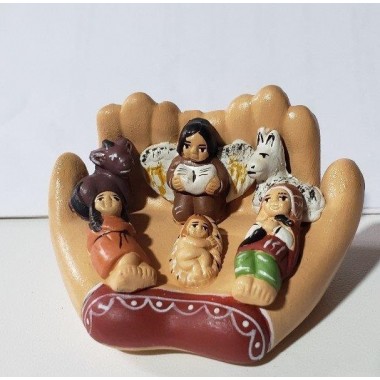 Nacimiento mano de Dios 8x5 cm