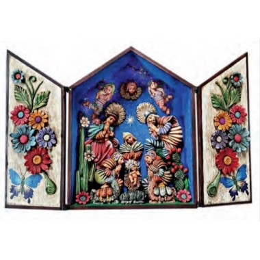 Retablo flores 40 cm